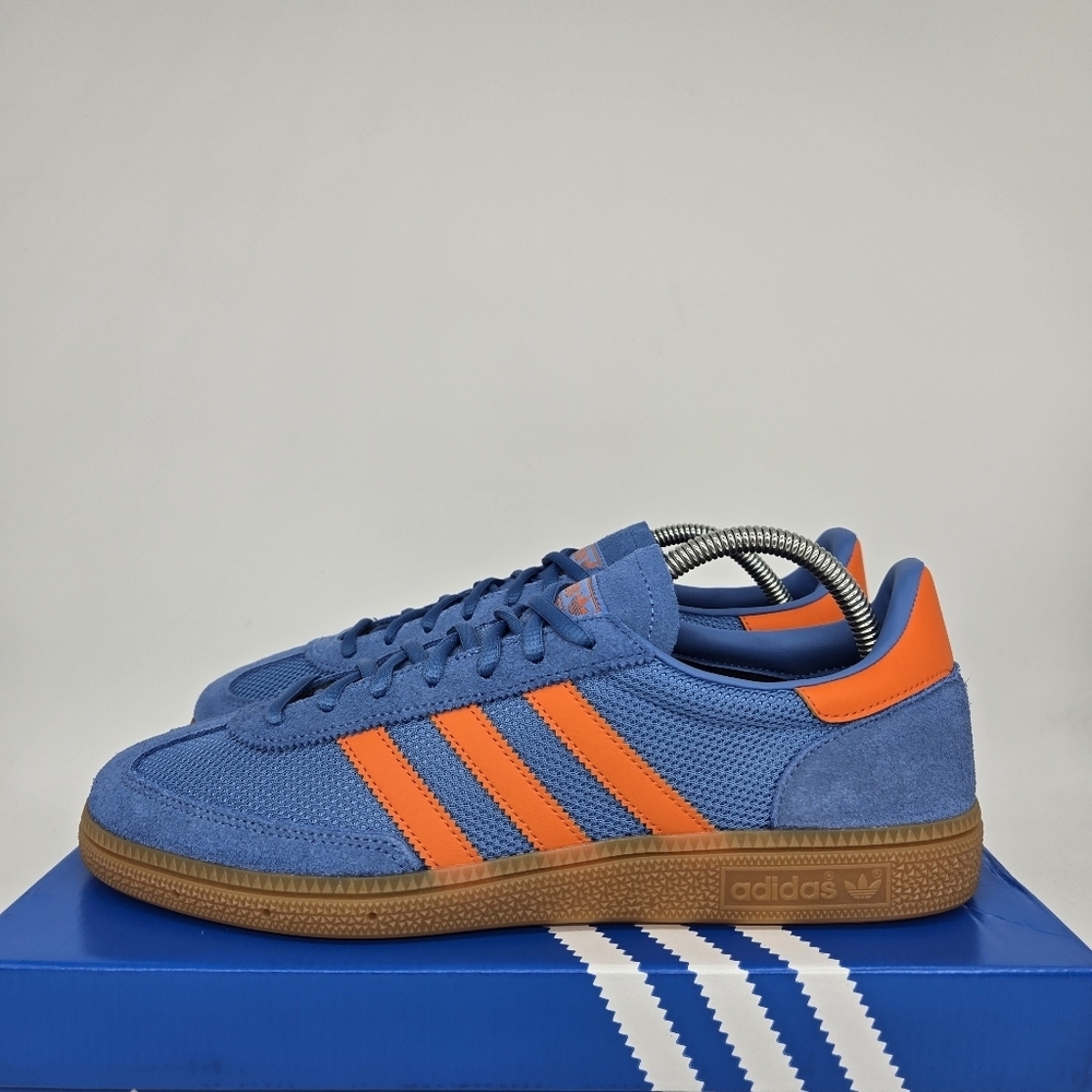 New Adidas Handball Spezial 'Focus Blue Orange Gum' Men's Shoes Size 9